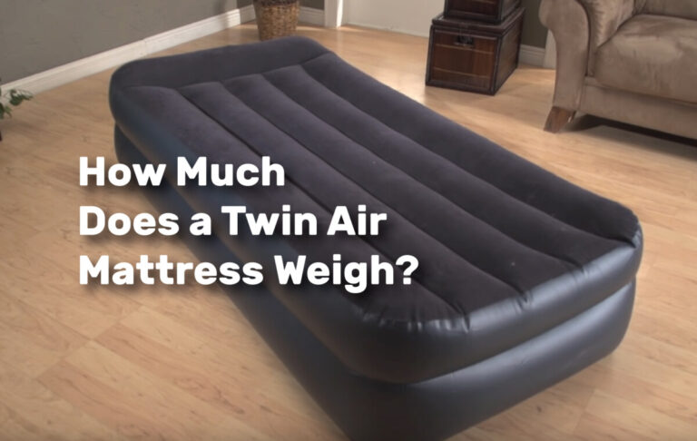 twin air mattress standard height